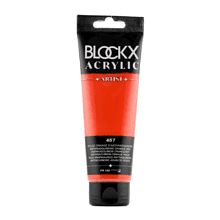 Краски акриловые "Blockx", 457 антракиновый оранжево-красный, 120 мл