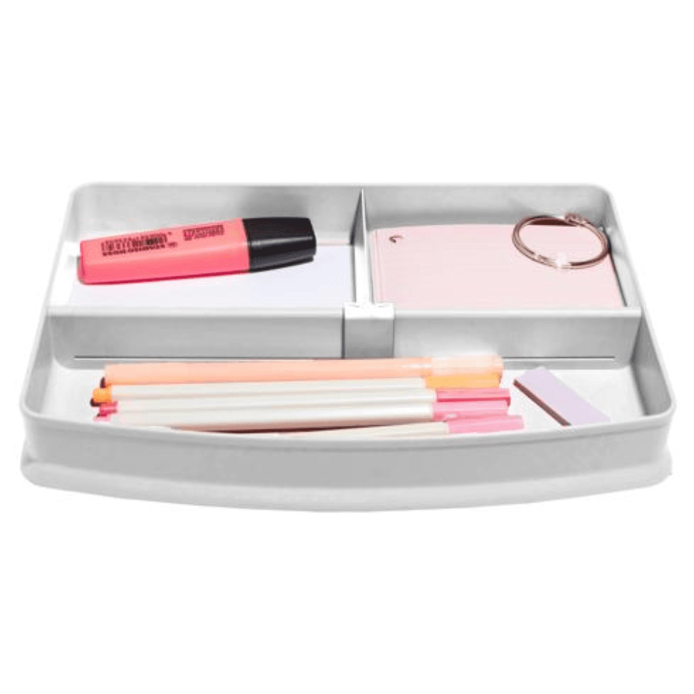 Подставка для канцелярских мелочей “Autentik”, 3 деления, белый