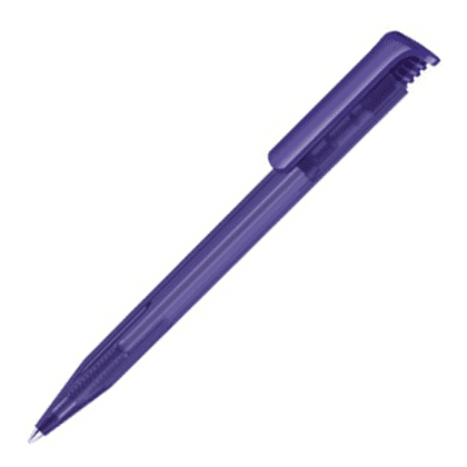 Ручка шариковая автоматическая "Super Hit Frosted", 1.0 мм, фиолетовый, стерж. синий