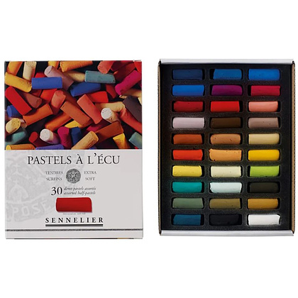 Набор сухой пастели "À l'écu Half Pastel", 30 цветов - 2