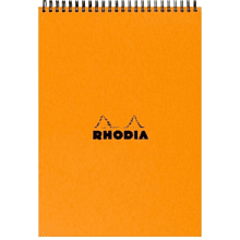 Блокнот "Rhodia", A4, 80 листов, клетка, оранжевый