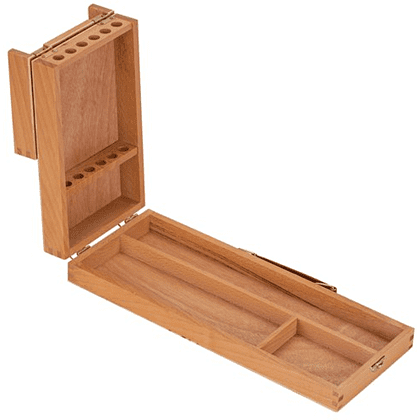 Ящик художника "Сонет" №1, для кистей и красок, 3 секции, бук