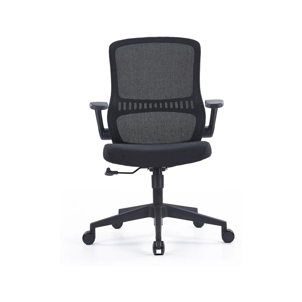 Кресло для персонала SitZone CH-526B сетка, ткань, пластик, черный - 2