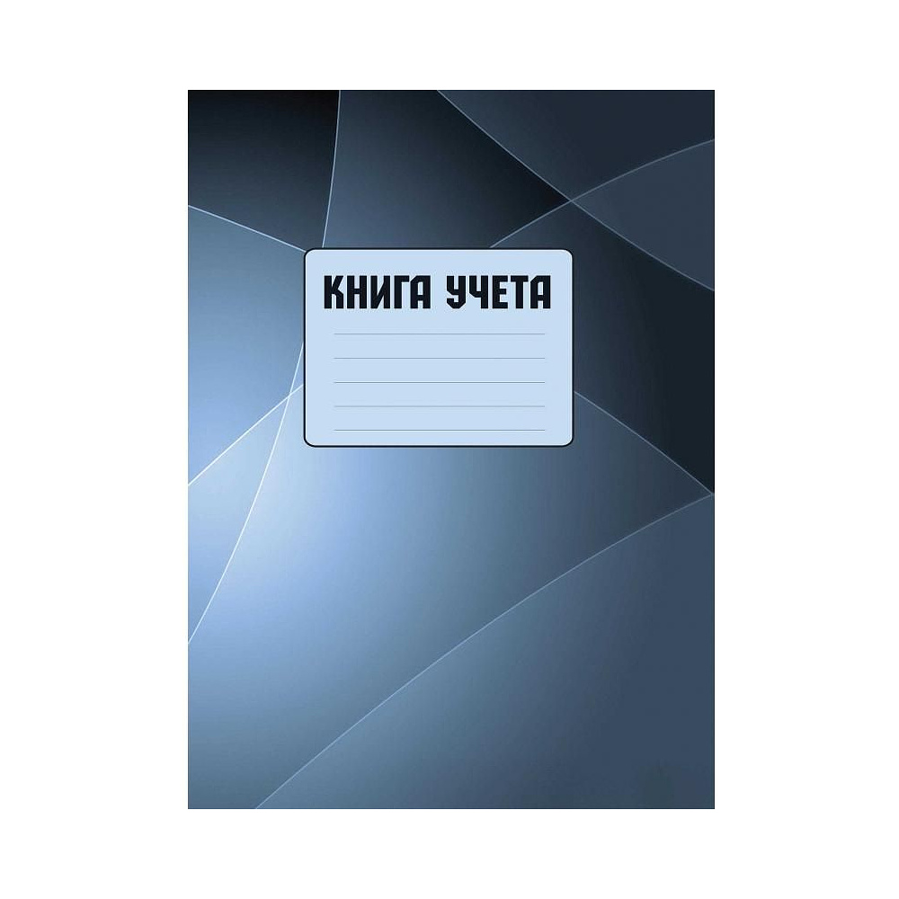 Книга канцелярская "Колор", A4, 100 листов, клетка, серый, голубой