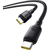 Кабель Baseus P10377704113-00, Type-C to Type-C, 100W, 1 м, Cluster Black - 2