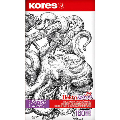 Бумага копировальная для татуировок "Kores Tattoo", A4, 100 листов