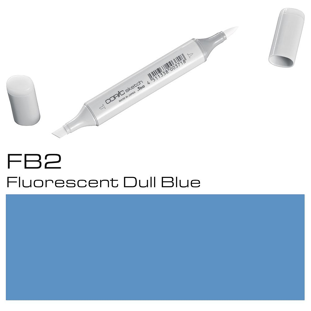 Маркер перманентный "Copic Sketch", FB-2 флуоресцентный тусклый синий