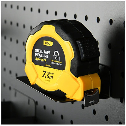 Рулетка Deli YS EDL3798, 7,5 м х 25 мм, желтый, черный - 9
