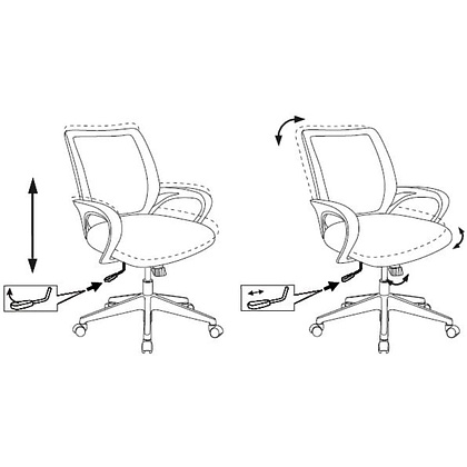 Компьютерное кресло Бюрократ CH-695N, экокожа, пластик, черный - 10