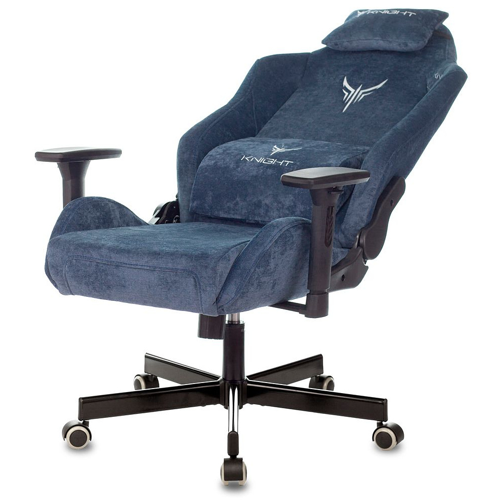 Кресло игровое Бюрократ "VIKING KNIGHT N1 Fabric", ткань, металл, синий - 5