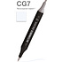 Маркер перманентный двусторонний "Sketchmarker Brush", CG7 прохладный серый 7