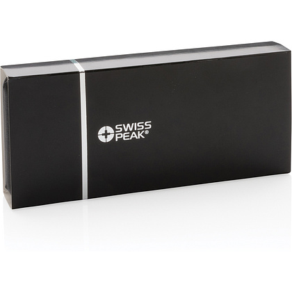 Набор ручек "Swiss Peak Deluxe": ручка шариковая автоматическая и роллер, черный - 10