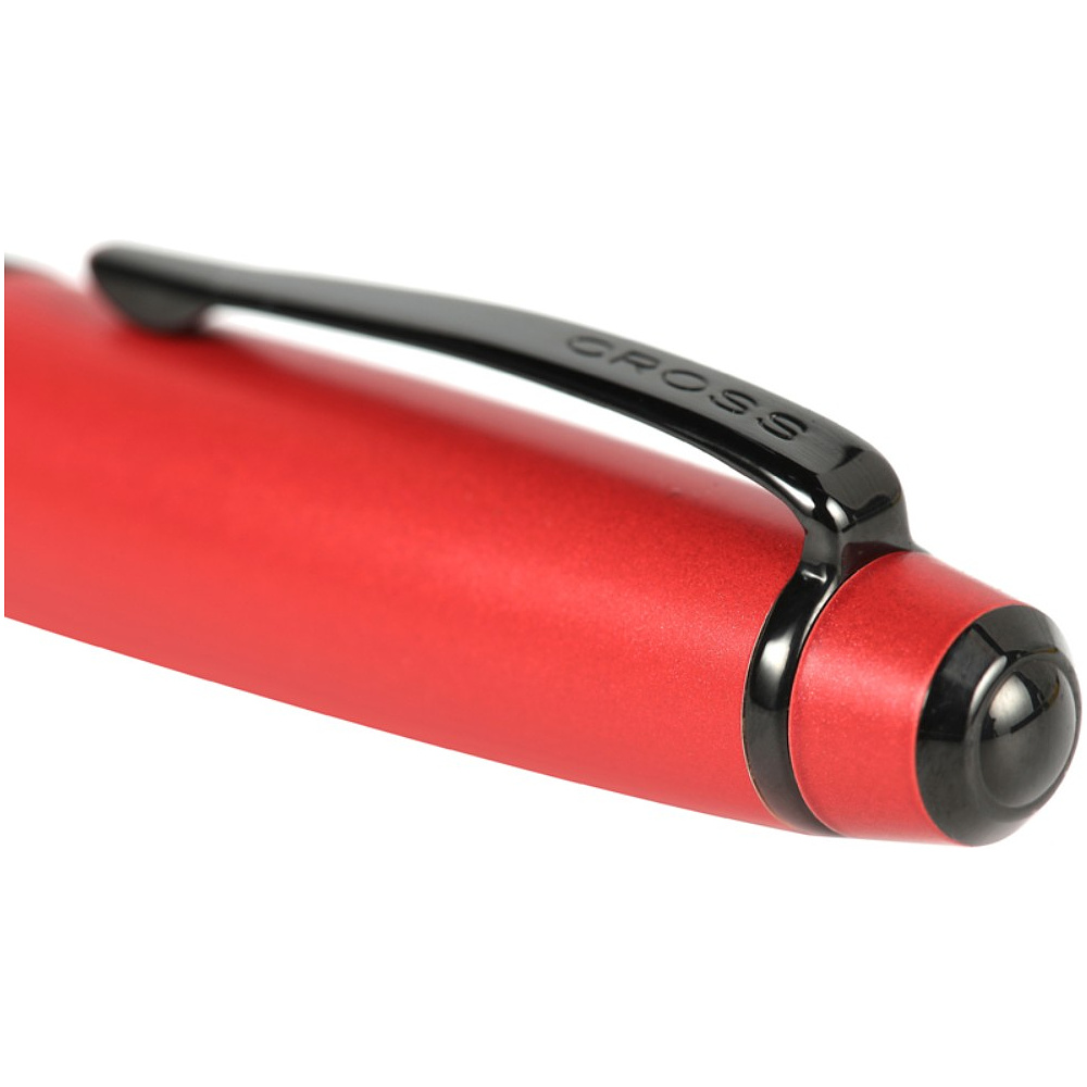 Ручка шариковая автоматическая "Bailey Matte Red Lacquer" в подарочная упаковка, 0.7 мм, красный, черный, стерж. черный - 3