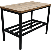 Обувница ALLERD 1 RION, черный муар, Дуб Нокс