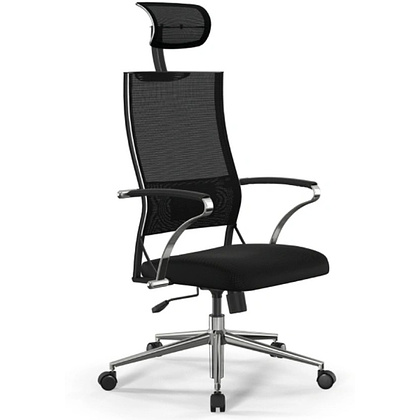 Кресло компьютерное ErgoLife Sit Air-180 B2-290K, ткань, сетка, черный