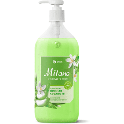 Крем-мыло жидкое Grass Milana, алоэ вера, 500 мл