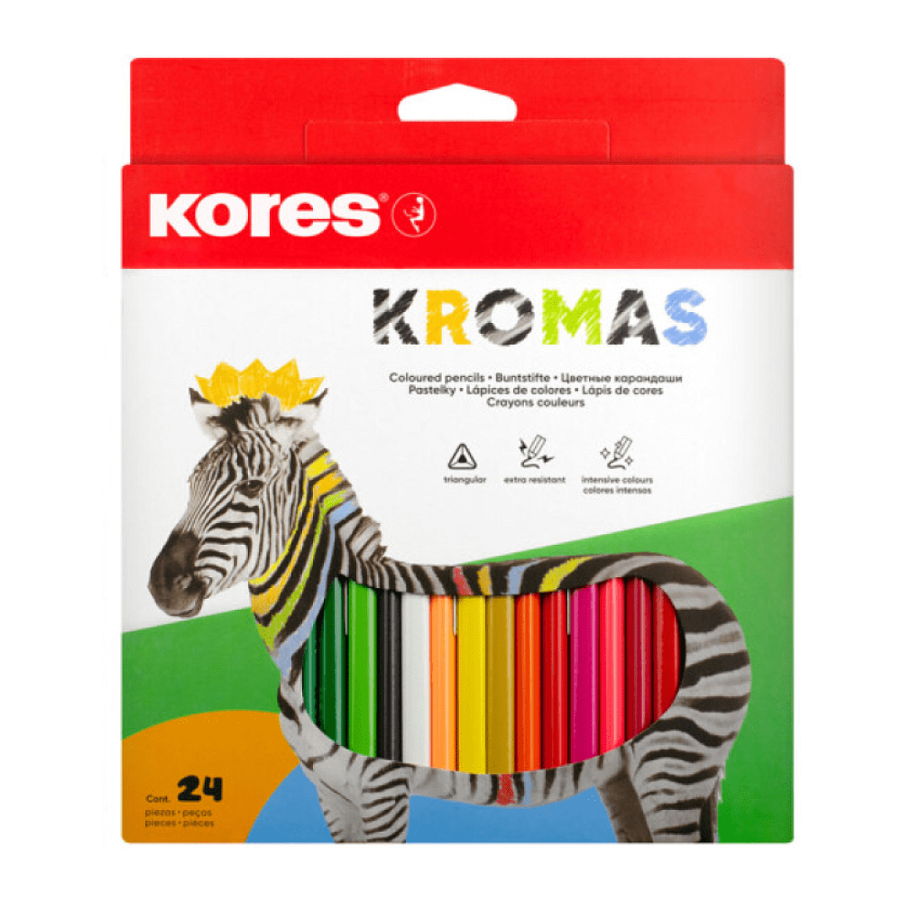 Цветные карандаши "Kromas", 24 цвета