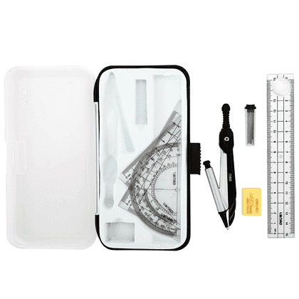 Набор для черчения "Deli 72150", серебристый - 2