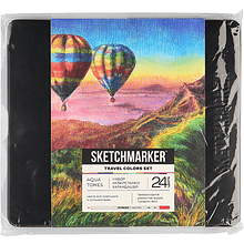 Цветные карандаши акварельные "Sketchmarker Путешествия", 24 цвета, жестяной пенал
