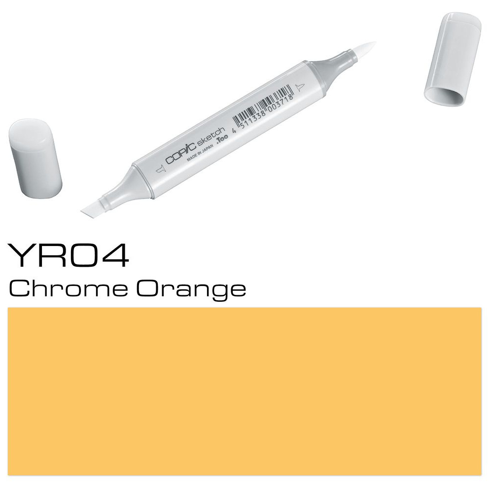 Маркер перманентный "Copic Sketch", YR-04 хромированный оранжевый