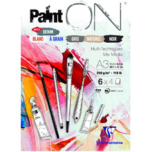 Блок-склейка "Paint'On", А3, 250 г/м2, 24 листа ассорти