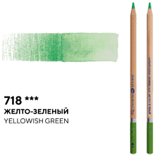 Карандаш акварельный "Белые ночи", 718, желто-зеленый