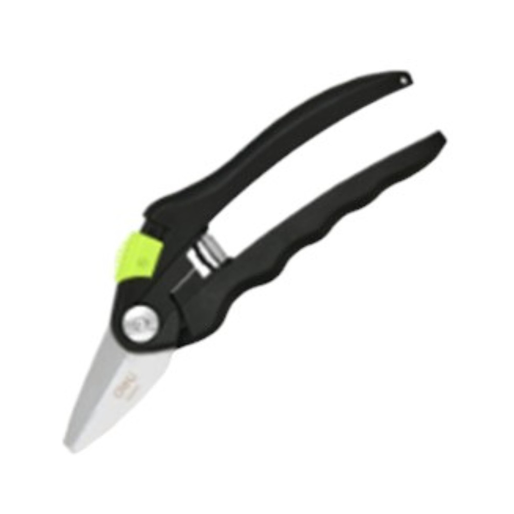 Секатор садовый "Deli", 200 мм, черный, желтый