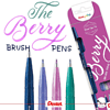 Маркер-кисть "Brush Sign pen. Berry", 4 шт - 3