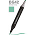 Маркер перманентный двусторонний "Sketchmarker Brush", BG42 зеленый сланец