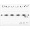 Планинг датированный "Black style" на 2027 год, 285х112 мм, 128 страниц, линейка, черный - 4