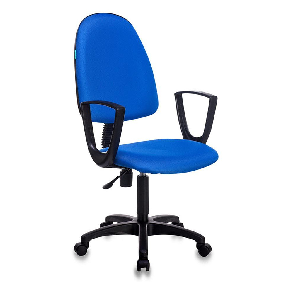 Кресло для персонала "Бюрократ CH-1300N/BLUE Престиж+", пластик, ткань, синий