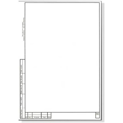 Форматка чертежная А4 с рамкой мал, 200 г