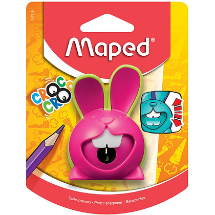 Точилка Maped "Croc Croc Innovation", 1 отверстие, ассорти, блистер - 3