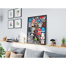 Картина по номерам "Bearbrick brands"
