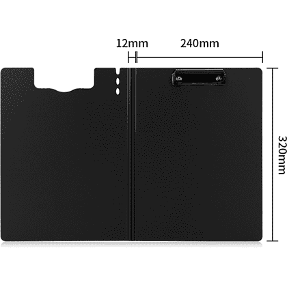 Планшет открывающийся с зажимом "Deli", A4, светло-серый - 2