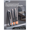 Набор ножей строительных Deli HS EHT4003C, 3 шт (ножи 9мм/18мм/трапеция), Soft Touch, оранжевый - 14