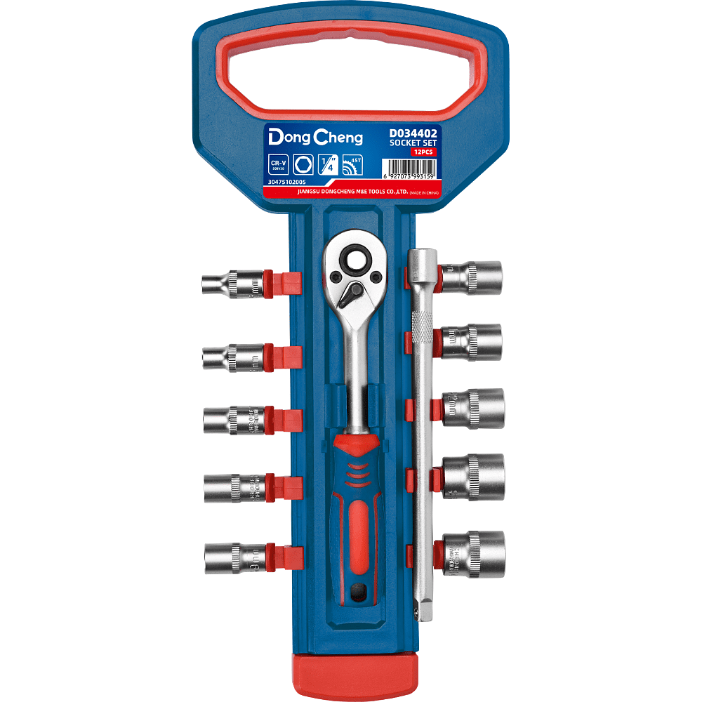 Набор торцевых головок 1/2" "DongCheng D034406", 12 шт