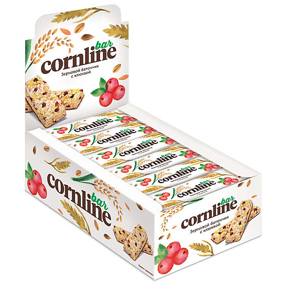 Батончик "Cornline", 30 г, с клюквой - 2