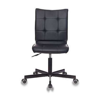 Кресло для персонала "Бюрократ CH-330M", экокожа, металл, черный - 2