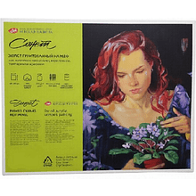 Холст на МДФ "Сонет", 10х15 см, 100% хлопок, 280 г/м2, мелкое зерно