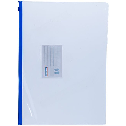 Папка-конверт на молнии "Donau", A4, прозрачный (ассорти) - 3