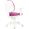 Кресло детское Бюрократ CH-W356AXSN/LT-15, ткань, пластик, малиновый - 4