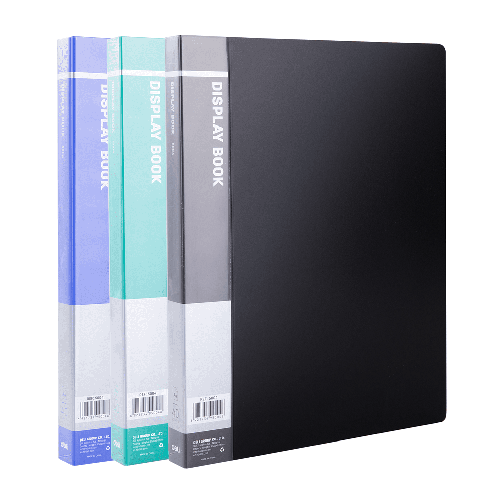 Папка c файлами "Display Book", 40 карманов, ассорти