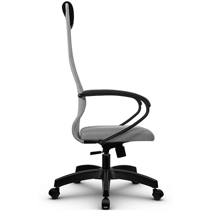 Кресло для руководителя "METTA BP-8 PL №24" сетка, пластик, светло-серый - 2