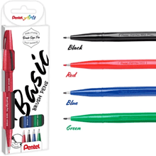 Маркер-кисть "Brush Sign pen. Basic", 4 шт