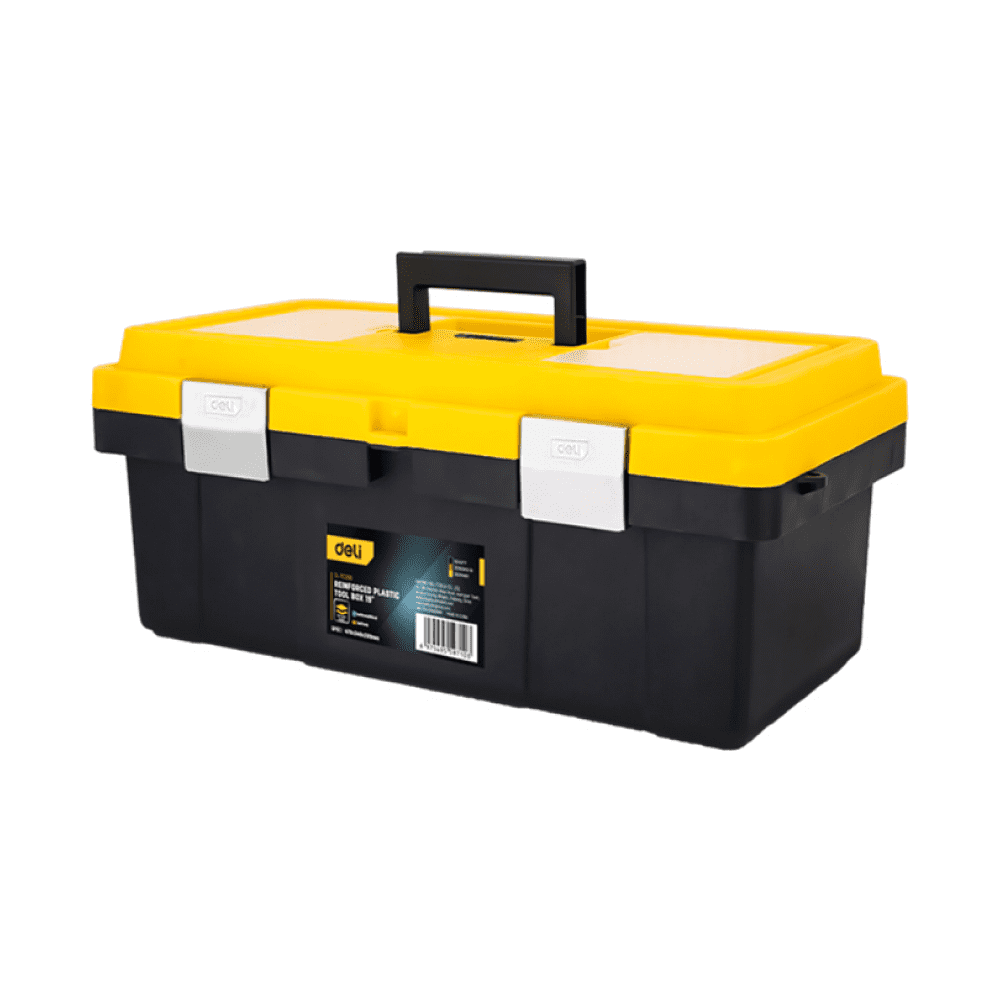 Ящик для инструмента Deli "EDL-TC290", 470x240x205 мм, пластмасса, металлические застежки
