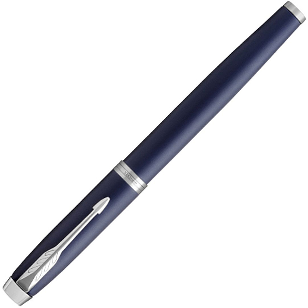 Ручка перьевая "Parker IM Matte Blue CT", F, синий, серебристый, патрон черный - 2