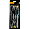Набор отверток Deli YS EDL620004, 4 шт, SL5x100, SL6x150, PH1x100, PH2x150, черный, желтый - 2