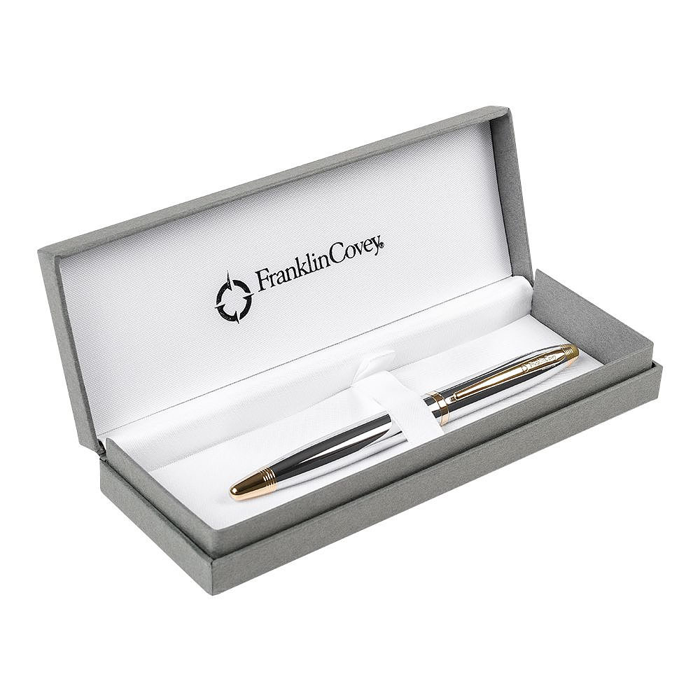 Ручка-роллер "Lexington Medalist", 0.7 мм, серебристый, золотистый, стерж. черный - 3