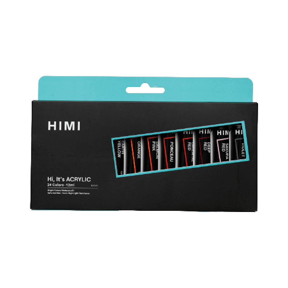 Краски акриловые "Himi.New vision", 24 цвета, тубы - 9